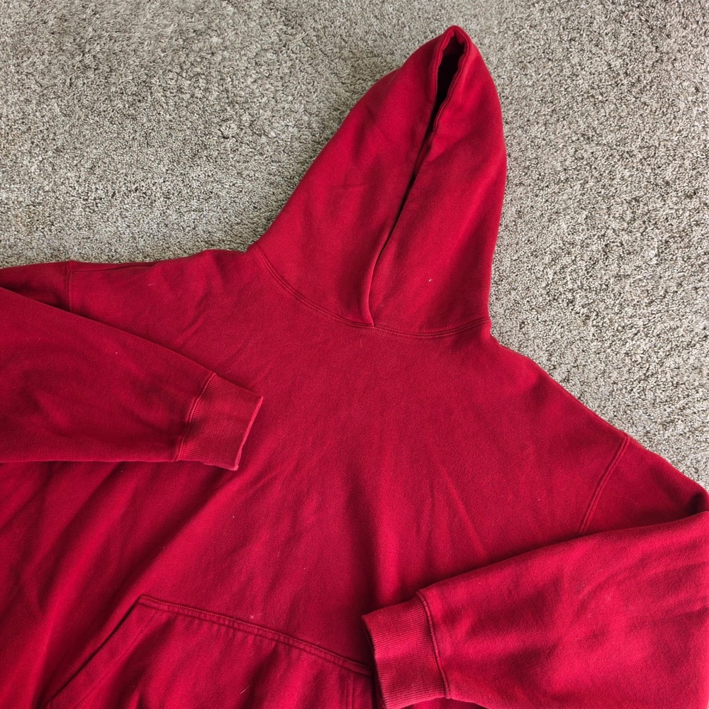 PacSun Hoodie Women Medium Red Cotton Blend Oversized Streetwear Pullover